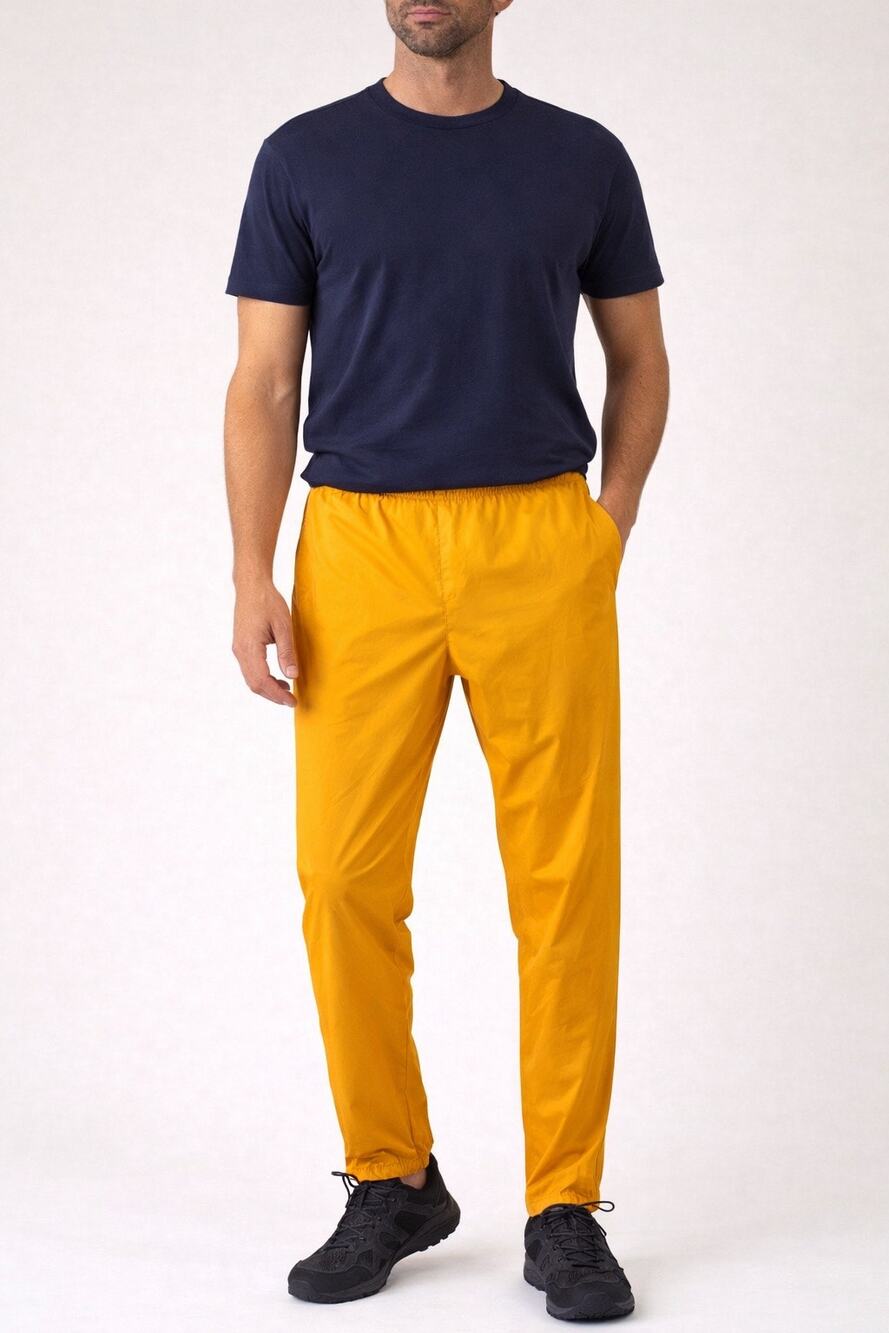 Abercrombie & Fitch Yellow Nylon Track Pants Y2K Baggy Outdoor Gorpcore Mens Lrg